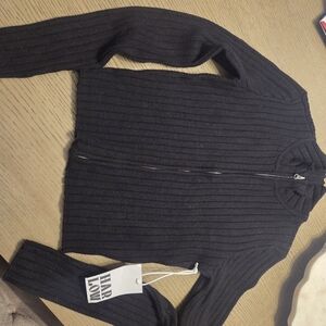 NWT Harlow Zip Black Sweater